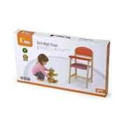 Viga Wooden Toys Pretend Play - Doll High Chair Red