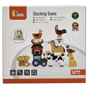 Viga Wooden Educational Toys Farm Stacking Game