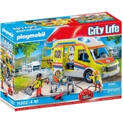 Playmobil City Life Ambulance with Lights and Sound 67pc 71202