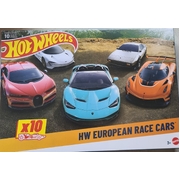 Hot Wheels HW European Race Cars Diecast Car 10-Pack HYM96