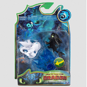 How To train your Dragon Mini Figure 2.5" Toothless Light Fury (No batteries) 