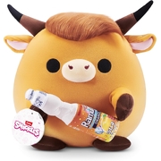Snackles 8" Robbie Highland Cow with Sangaria O-mazing Orange Ramune Plush