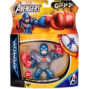 Heroes of Goo Jit Zu Marvel Infinity Armor Captain America Stretchy Action Figure