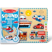 Melissa & Doug Vehicles Sound Puzzle 8 PIeces 