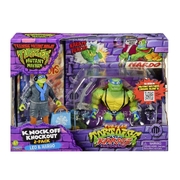 Teenage Mutant Ninja Turtles Mutant Mayhem Knockoff Knockout Leo & Nardo Action Figure 2 Pack