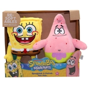 Resoftables SpongeBob SquarePants Spongebob & Patrick 10" Plush 2 Pack
