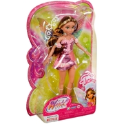 Winx Club Flora Fairy 10.5" Fashion Doll with Glitter Outfit and Removable Wings