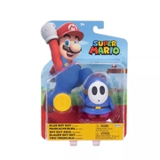 Super Mario 4" Figure Blue Shy Guy With Coin (Wave 38)