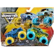 Monster Jam Blue Thunder vs Bad News Travels Fast 1:64 Scale 2 Pack
