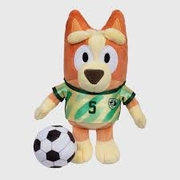 Bluey Soccer Plush 18cm - Bingo
