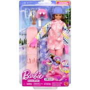 Barbie You Can Be Anything Snowboarder Doll in Pink Jacket