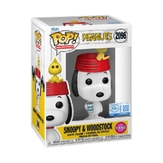 Funko POP Peanuts Snoopy with Woodstock Flocked #2096 Vinyl Figure