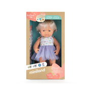 Miniland Educational My Friends & Me Baby Doll Caucasian blonde girl with Hearing Aid 38cm