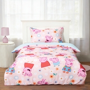 Peppa Pig Quilt Cover Set Single Bed