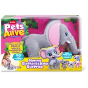 Zuru Pets Alive Mommy Elephant and Baby Surprise Interactive Toy