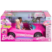 Hot Wheels RC Barbie Convertible 2 Dolls JJT78