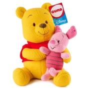 Disney Knit Plush Winnie The Pooh And Piglet