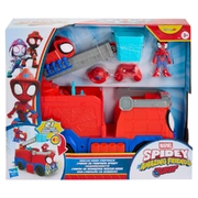 Marvel Spidey and his Amazing Friends Rescue-Webs Firetruck Action Figure and Vehicle