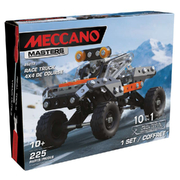 Meccano Masters 10 Model Set Race Truck 4x4 S.T.E.A.M Building Kit, 225 Parts