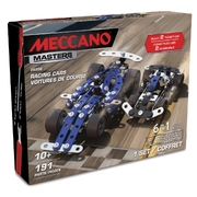 Meccano Masters 5 Model Set Race Cars S.T.E.A.M Building Kit, 191 Parts