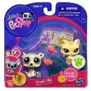 LPS Littlest Pet Shop Prized Pets Polar Bear #1821 Cat #1822  