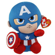 TY Beanies Mavel Captain America 6inch Plush
