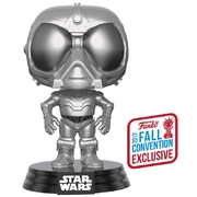 Funko Pop Star Wars Rogue One Death Star Droid Chrome NYCC 2017 #188 Vinyl Figure