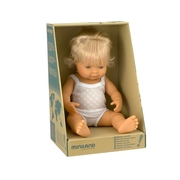 Miniland Educational Baby Doll Caucasian Girl 38cm