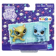Littlest Pet Shop Sparkle Pets S-6 Fancie Cheeta S-4 Glitz Bulldogger