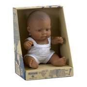 Miniland Educational Baby Doll Latin Hispanic Girl, 21cm