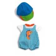 Miniland Doll Clothes Light Jump suit & Cap Set 32cm
