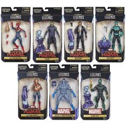 Captain Marvel Marvel Legends Kree Series Set of 7 Action Figures