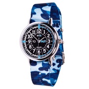 Ertt Easy Read Time Teacher Watch Past/To - Blue Camo