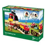 Brio World Farm Railway Train Set 20pc 33719
