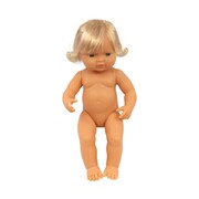 Miniland Educational Baby Doll Caucasian Girl 38cm