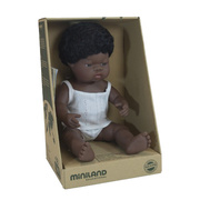 Miniland Educational Baby Doll African Boy 38cm