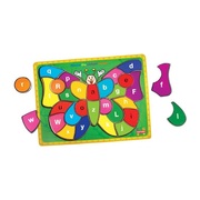 Fun Factory Wooden Educational Toy Raised Butterfly Alphabets Puzzle