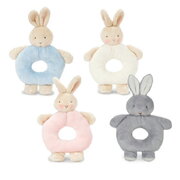 Bunnies By The Bay Bunny Ring Rattle - Choose from 4 colours
