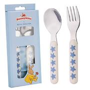 Bunnykins Spoon & Fork – Shining Stars Design Blue
