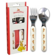 Bunnykins Spoon & Fork – Playing Design Red