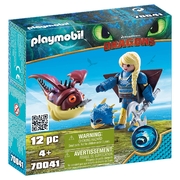Playmobil How to Train your Dragon Astrid and Hobgobbler 12pc 70041