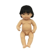 Miniland Educational Baby Doll Asian Boy 38cm (Undressed)