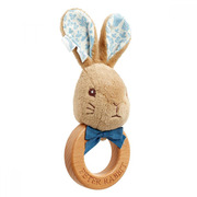 Beatrix Potter Peter Rabbit Signature Collection Wooden Ring Rattle