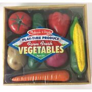 Melissa & Doug Play-Time Produce Vegetables Play Food Playset