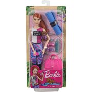 Barbie You Can Be Anything Fitness Doll, Red-Haired, with Puppy
