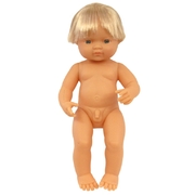 Miniland Educational Baby Doll Caucasian Boy 38cm (Undressed)