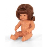 Miniland Educational Baby Doll Caucasian Red Head Girl 38 cm  