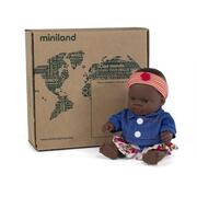 Miniland Doll 21cm African Girl and Outfit Boxed Set 31144