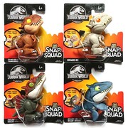 Jurassic World Snap Squad Set of 4 (Mosasaurus, Tyrannosaurus Rex, Spinosaurus, Indominus Rex)