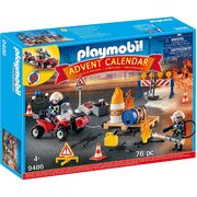 Playmobil Advent Calendar Construction Site Fire Rescue 76pc 9486